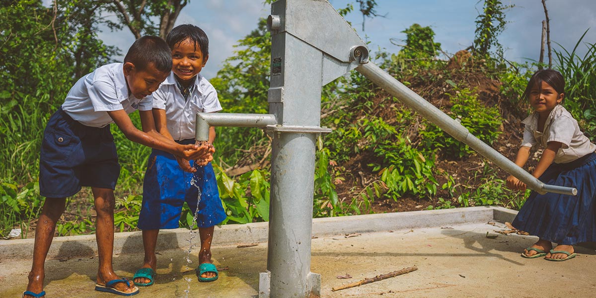 A new well at a school means better health for children.