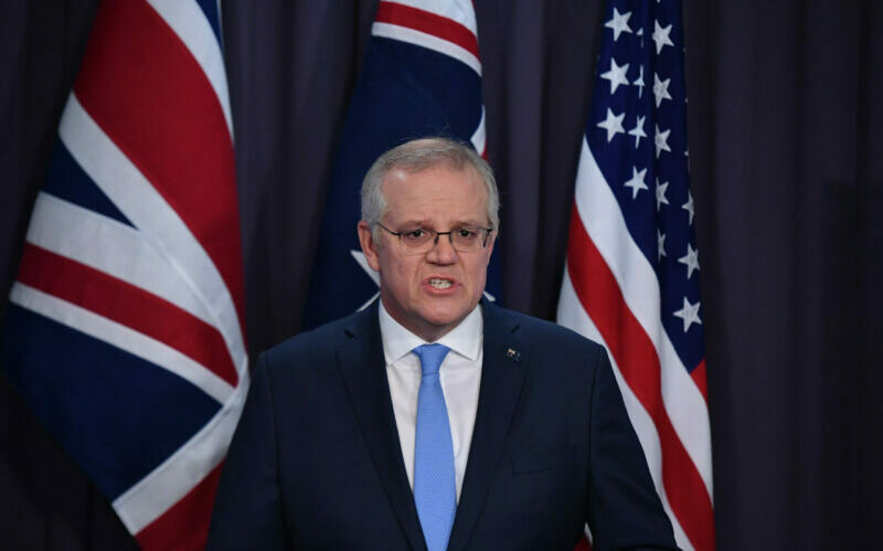 SCOTT MORRISON NUCLEAR SUBMARINE PRESSER